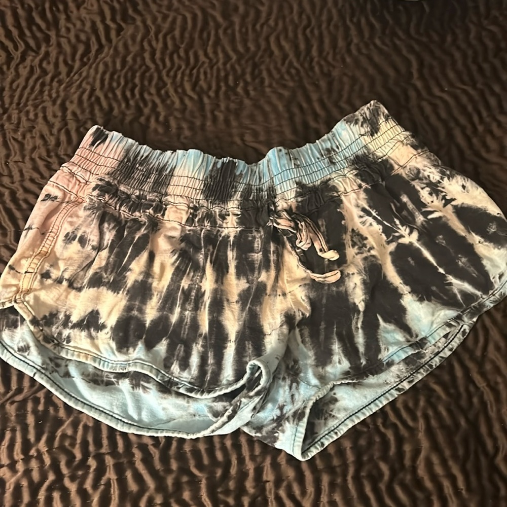 Tie dye bootie shorts
